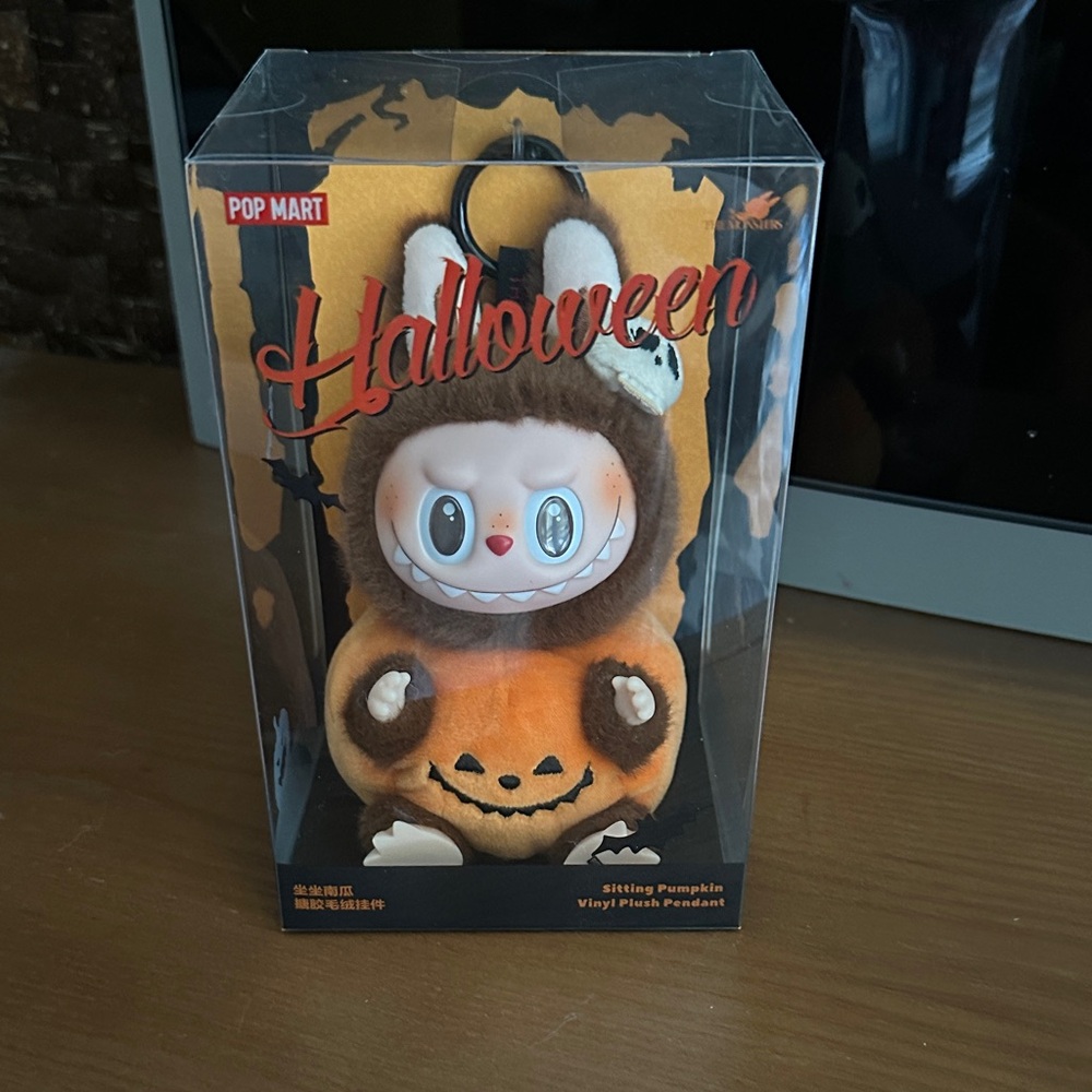SOLD Pop Mart  Halloween Pumpkin Labubu Vinyl Plush Pendant
